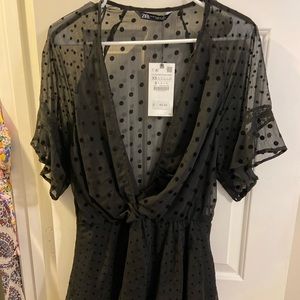 Brand New Zara Black mini dress